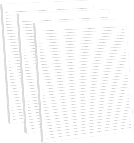 Vista 11 de 321Done Bloc de notas rayado y bloc de notas, blocs de escritura con rayas universitarias, 50 hojas arrancables, bloc de notas de 5.5 x 8.5, bloc