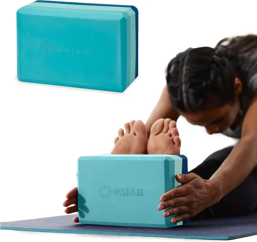 Vista 31 de Gaiam Bloque de yoga – Espuma EVA sin látex – Superficie antideslizante suave con bordes biselados para yoga, pilates, meditación Rubor ateniense