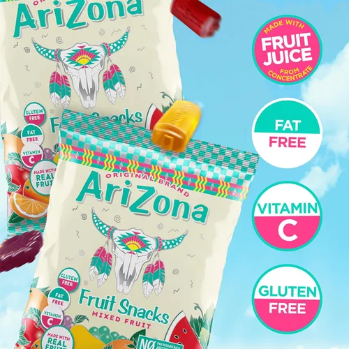 Vista 4 de Bocadillo AriZona gomas de fruta real, masticables