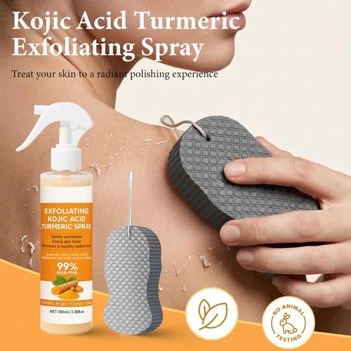Vista 12 de Spray de cúrcuma de ácido kójico con esponja