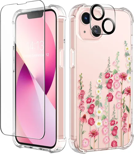 Vista 23 de GVIEWIN - Funda para iPhone 11 con protector de pantalla + protector de lente de cámara, cubierta protectora transparente suave de poliuretano