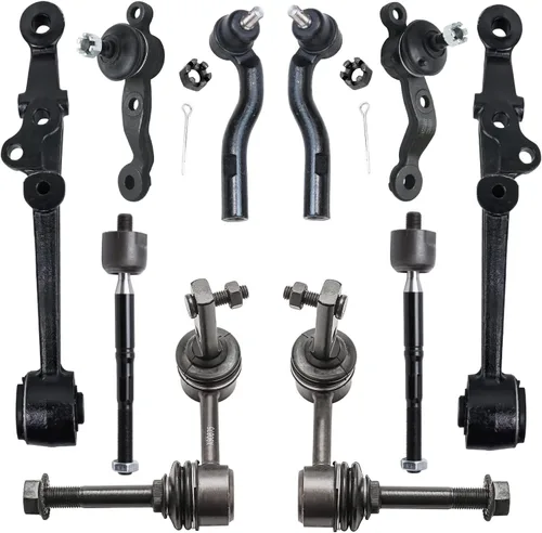 Vista 207 de Detroit Axle - Kit de suspensión frontal de 10 piezas para Dodge Avenger 2008-2014, Chrysler Sebring 2007-2010, 2 brazos de control inferiores, 2