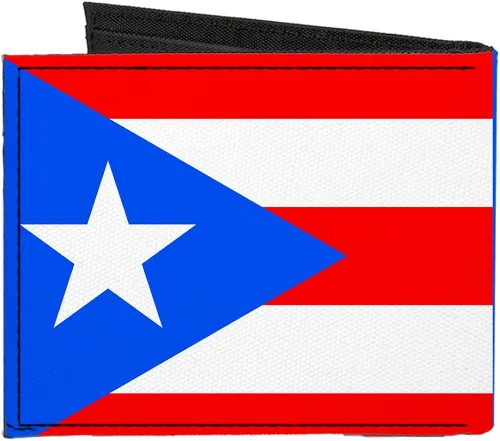 Vista 2 de BUCKLE-DOWN Canvas portafoliosAccesorio de bandera de Puerto Rico