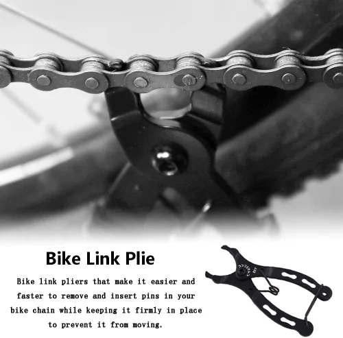 Vista 5 de Herramienta de cadena de bicicleta, kit de herramientas de reparación de cadena de bicicleta, juego de herramientas de alicates para bicicleta con 5