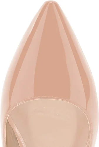 Vista 6 de MODENCOCO Zapatos planos de ballet con correa de tobillo y hebilla de patente pequeña cuadrada para mujer