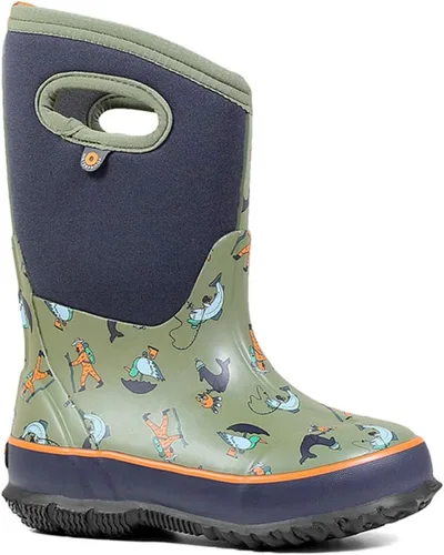 Vista 15 de BOGS Botas de nieve unisex de neopreno con aislamiento de goma de alta impermeabilidad para niños Negro
