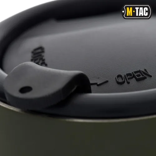 Vista 6 de M-Tac Taza térmica de viaje de 9.5 onzas con tapa, vaso térmico de doble pared aislado de acero inoxidable con mango ancho