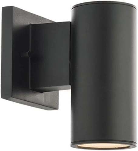 Vista 8 de WAC Lighting, Cilindro LED doble arriba y abajo de la luz de pared interior o exterior 3000K en blanco