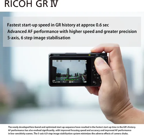 Vista 5 de RICOH GR IV Premium Digital Compact Camera