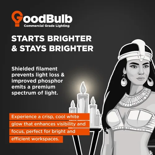 Vista 6 de GoodBulb F54T5/830/ECO 54W 46 pulgadas T5 Bombilla fluorescente T5, base bi-pin media blanca cálida de 3000 K, 4950 lúmenes 85 CRI 36000 horas