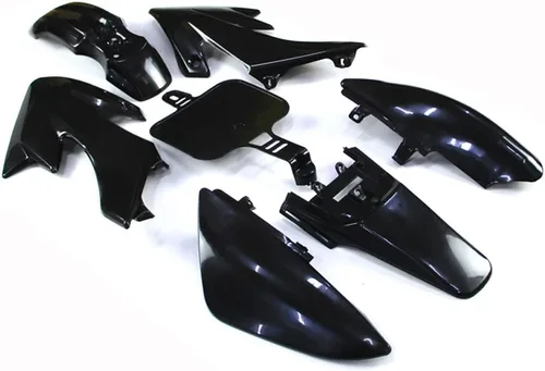 Vista 2 de Kit de carenado de plástico negro de TC-Motor Moto de cross