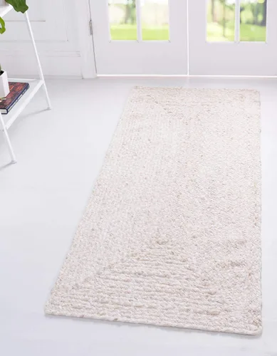 Vista 23 de Unique Loom Colección Trenzada Chindi - Alfombra de área (1 pie 2 pulgadas x 6 pies 1 pulgada, pasillo, multi/azul)