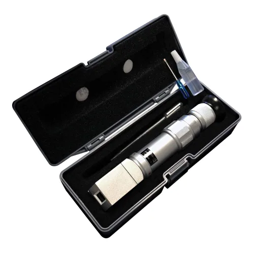 Vista 3 de Sper Scientific Sugar/Brix Refractómetro 0-80% 300003 - Medidor Brix portátil de alta precisión para soluciones de mermelada, jarabe, mermelada