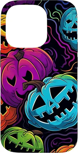 Vista 16 de Funda para iPhone 11 Pro Max Halloween Scary Pumpkin Graffiti
