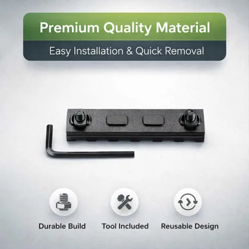 Vista 7 de 360 Tactical 7 Slots M-LOK Sección de riel para M Lok Handguard Siete ranuras Rail Set de 2 piezas