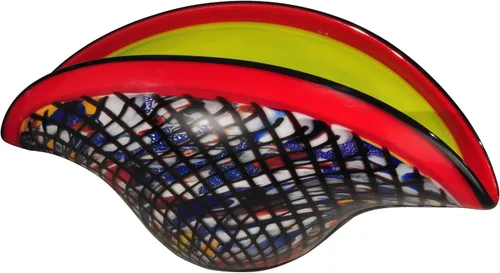 Vista 8 de Dale Tiffany Lamps AV13100 - Jarrón de cristal artístico de la colección Indiana en acabado múltiple, 7.00 pulgadas, multicolor