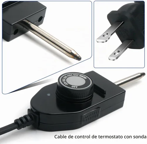 Vista 5 de 06900 Sonda Termostato de Control de Temperatura Cable para Presto Electric Skillets Parrillas Planchas 1 & 3/8" Espacio entre Terminales Control