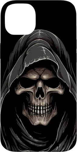 Vista 15 de Carcasa con capucha de fantasma de calavera para iPhone 17