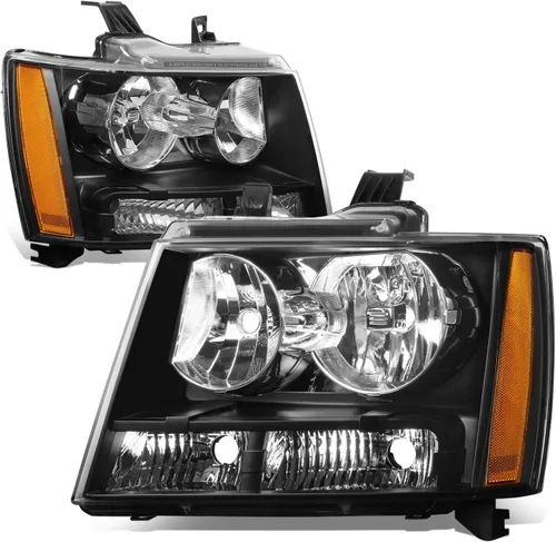 Vista 10 de Auto Dynasty - Juego de faros delanteros LED DRL compatible con 2007-2014 Chevy Tahoe Suburban Avalanche, lámparas de proyector para lado