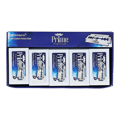 Vista 4 de Dorco 100 cuchillas de afeitar Prime de doble filo