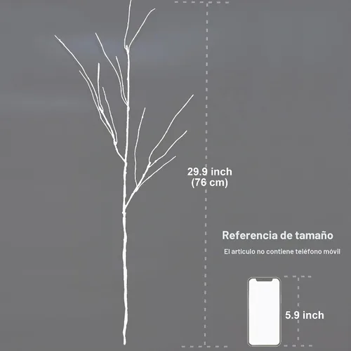 Vista 2 de VANTREE - 10 ramas artificiales de abedul blanco, tallos secos flexibles 30.7 Inches Faux Olive Branches，Fake Twigs Stems for Vases Floor