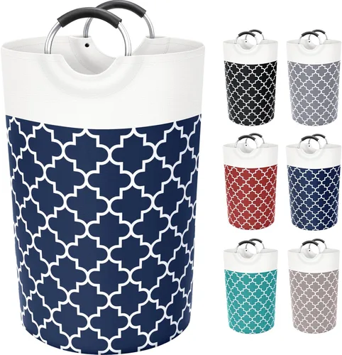 Vista 8 de Fabspace Cesta Grande para Ropa Sucia Cesto para Ropa Sucia Bolsa Contenedor de Lavado Bolsa para Ropa Plegable Alta con Asas Impermeable Viaje Baño