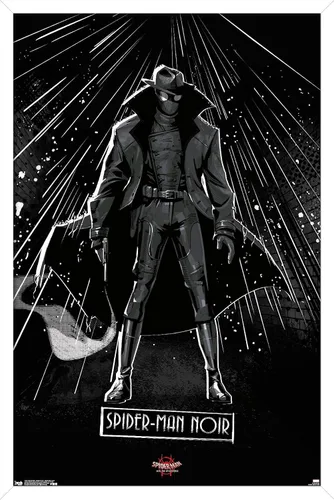 Vista 12 de Trends International Marvel Spider-Man - Póster de pared con texto en inglés "Into The Spider-Verse", de Spider-Man Noir, 14.725 x 22.375 pulgadas