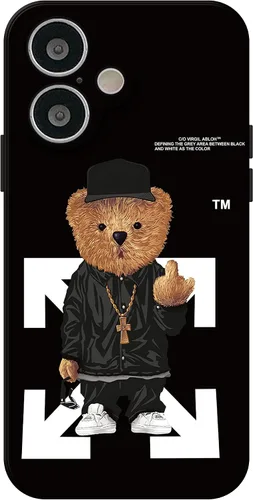 Vista 11 de Funda genial compatible con iPhone 14 Pro Max, diseñada para niños, cubierta de goma de gel de silicona suave estética divertida a prueba de golpes