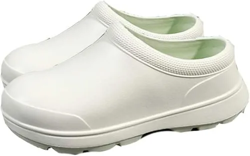 Vista 7 de Zuecos de EVA para hombre y mujer, cómodos, duraderos, antideslizantes, resistentes al aceite, impermeables, zapatos de trabajo profesionales