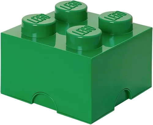 Vista 10 de LEGO Ladrillo de Almacenamiento 4 – botones Naranja – Caja de Almacenamiento de Plástico Apilable con Tapa para Niños y Adultos, Organizador