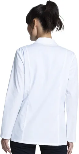 Vista 4 de Cherokee Women's Lab Coat 28" Button Up Front Consultation Coat CK451
