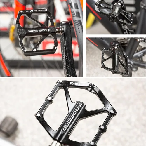 Vista 7 de Carretera/MTB Pedales de bicicleta de aleación de aluminio Pedales de bicicleta 3 rodamientos sellados cojinete ligero para bicicleta de montaña