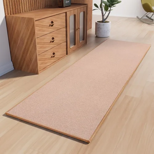 Vista 22 de AREDO Alfombra de pasillo con parte trasera de goma antideslizante, alfombra de piso suave lavable para cocina, pasillo, entrada