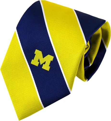 Vista 14 de Corbata oficial de los Michigan Wolverines de la NCAA