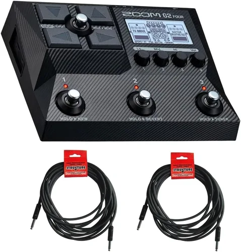 Vista 5 de Zoom G2X - Procesador de efectos de cuatro guitarras con más de 75 efectos y modelado de amplificadores, IR multicapa, Looper, patrones de ritmo
