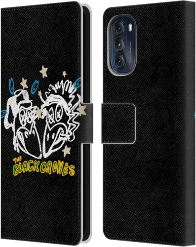 Vista 11 de Head Case Designs Officially Licensed The Black Crowes Artwork Graphics Leather Book Wallet Case Cover Compatible with Motorola Moto G (2022)