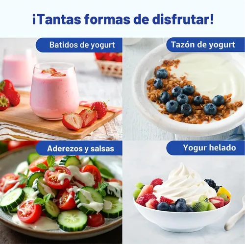 Vista 7 de Ultimate Yogurtera de Probióticos con Tiempo y Temperatura Ajustable - Produce Trillones de Probióticos Vivos con Dos Contenedores de 1 Quart