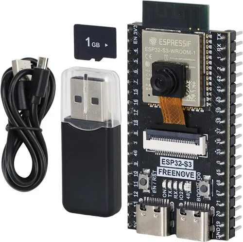 Vista 7 de Freenove ESP32 ESP32-S3 Kit de placa de cámara (flash de 16 MB) con tarjeta