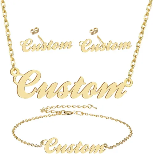 Vista 67 de Personalized Custom Name Pendant Necklace Stainless Steel for Women