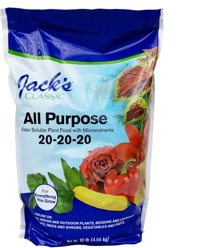 Vista 7 de Jack's Classic 20-20-20 Fertilizante multiuso soluble en agua con micronutrientes para proporcionar crecimiento general en todas las plantas, 1.5