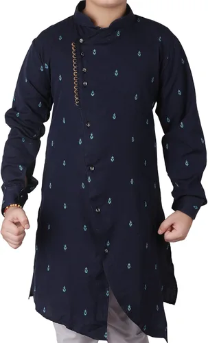 Vista 5 de Pro-Ethic Style Developer Conjuntos de Kurta de algodón étnico indio para niños, sesión festiva, paquete de 1 (S-142)
