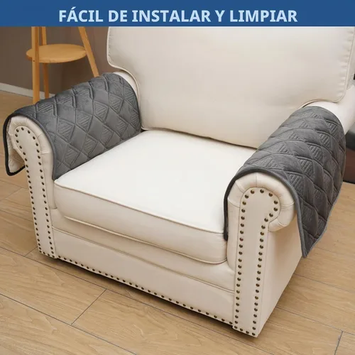 Vista 5 de Eismodra Fundas para brazos de silla, funda de sofá para sofá reclinable, sillón reclinable, gatos y perros, funda antideslizante para reposabrazos