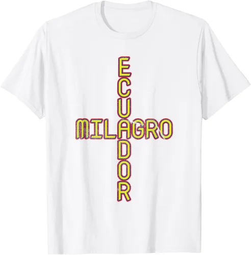 Vista 17 de Milagro Ecuador Travel, Orgullo, Bandera de Ecuador, Camiseta Milagro, Negro