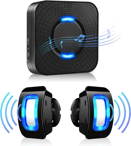 Vista 9 de Wireless Motion Sensor LED Light - Motion Detector Alarm Chimes Door Sensor
