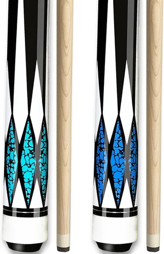 Vista 6 de Tai ba cues Palo de billar profesional de madera dura de 19, 20, 30 onzas (seleccionable), color azul, rojo, verde