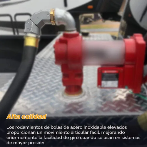 Vista 5 de Giratorio de combustible de 3/4 pulgadas, manguera giratoria de combustible con conector NPT de 3/4 pulgadas con conector giratorio de avión