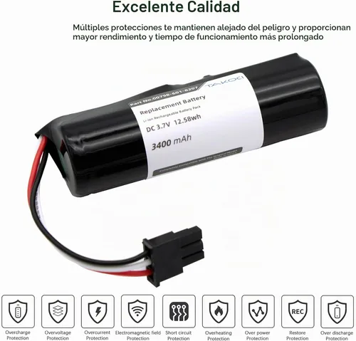 Vista 3 de Batería de repuesto para Logitech UE Boom/UE Boom2/UE Blast/UE Boom 3 Altavoz Bluetooth inalámbrico compatible con parte No Logitech