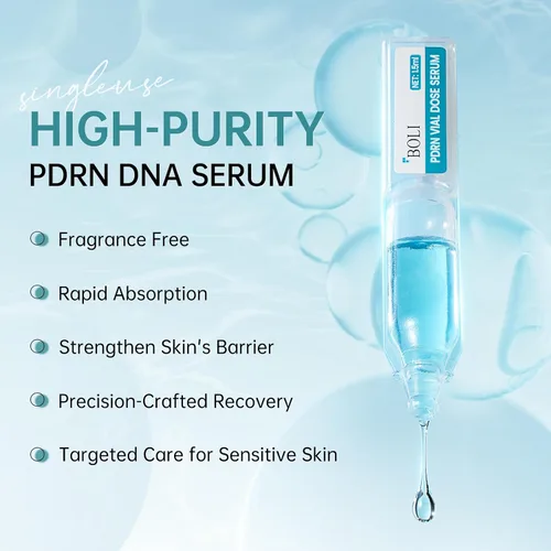 Vista 4 de BOLI Suero PDRN, suero de niacinamida con péptido de salmón hidratante, hidratante, esencia desigual de tono de piel