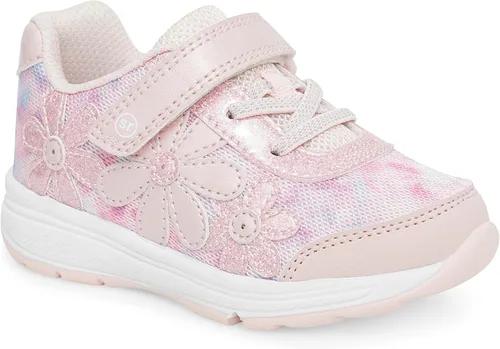 Vista 2 de Stride Rite Tenis unisex para niños con iluminación Sr, Rosa (Blush)