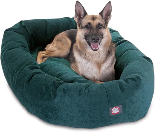 Vista 7 de Majestic Pet Villa - Cama para perros de espuma viscoelástica triturada de 32 pulgadas para perros de tamaño mediano, 32 x 23 x 7 pulgadas, cama
